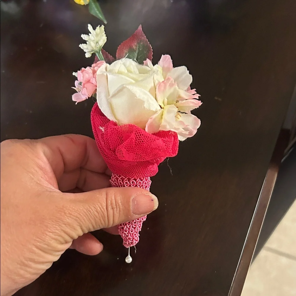 Floral Corsage and Boutonniere Set homemade